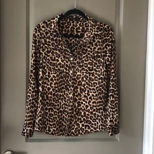 BCBG Leopard Blouse